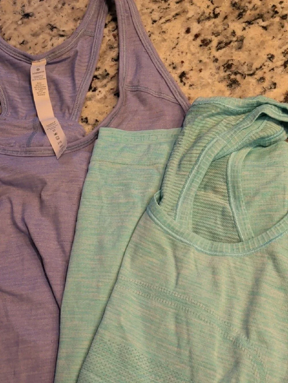 lululemon bundle-two racerback workout tank tops